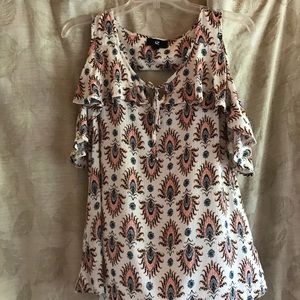 Cold Shoulder Flowy Summer Top